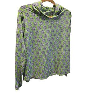 IBKUL Long Sleeve Lightweight Long Sleeve Green Hoodie Shirt Size XL